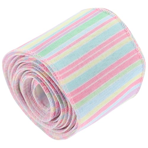 KONTONTY 1 Rolle Verpackung Band Satinband Burgund Weißes Chiffonband Dekoration Silbernes Geschenkband Rosa Schleife Bausatz Sackleinen Girlanden Klebstoff Paillette Polyester von KONTONTY