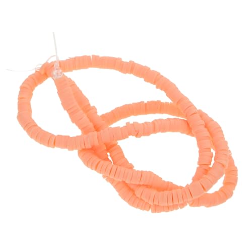 KONTONTY 1 Saite Zubehör Für Polymerperlen Bausatz Tonperlen Lose Abstandsperlen Schmuck-tonperlen Distanzperlen Aus Ton Lose Perlen Aus Ton Armbandperle Aus Ton Polymer-ton Orange von KONTONTY