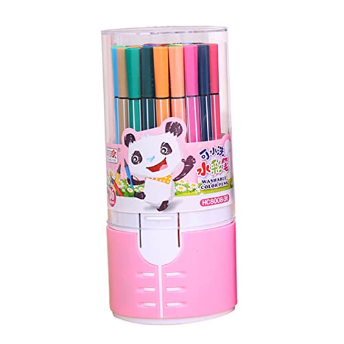 KONTONTY 1 Satz 24 24-farbiger Aquarellstift Acrylfarben-Markierungsstift Handwerk kritzeln Zeichenstift Marker für Kinder Malpinsel Stift Malstift auswaschbar Pinselstift waschbar Colorful von KONTONTY