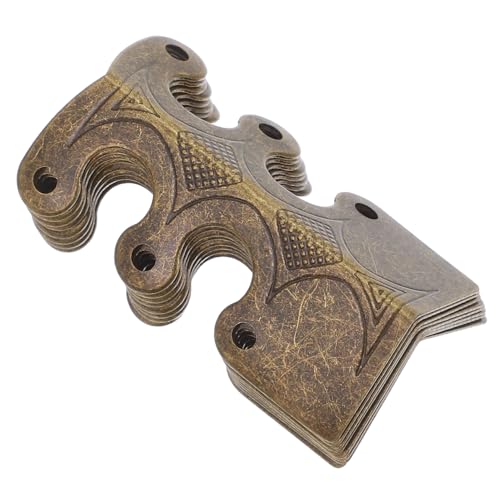 KONTONTY 1 Satz Eckcode für Eckspitze Beschützer Ecke Eckklammern Schutz Retro dekorative Eckwinkel antike Möbelbeine Eckschützer für Möbel Eisen Golden KONTONTY 1 Satz Eckcode für Eckspitze Beschützer Ecke Eckklammern Schutz Retro dekorative Eckwinkel antike Möbelbeine Eckschützer für Möbel Eisen Golden von KONTONTY