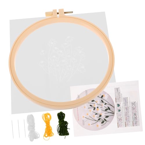 KONTONTY 1 Satz Organza-Stickerei embroidery set hand made sewing set embroidery thread strickanzug Stich Schmuck Nähen Bausatz Bausätze Nähzubehör Stickerei-Kits Stickgarn-Kit Plastik von KONTONTY