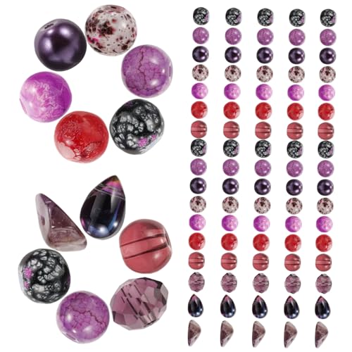 KONTONTY 1 Schachtel Kristall Glasperlen gummiartig Perlen zur Schmuckherstellung kleine Perlen Sicherungsperlen Bausatz armbandperlen glasperlen set DIY Ohrringe Perlen schmuck DIY perlen von KONTONTY