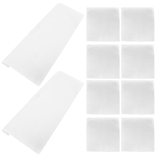 KONTONTY 10 Blätter Geschenkpapier Papierservietten Papierblumen Hochzeitspapier Verpackung aus Blumenpapier Blumen- Blumenstrauß wickeln Verpackungsmaterial für Geschenkblumen Weiß von KONTONTY