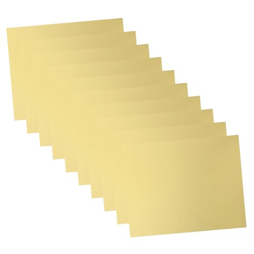 KONTONTY 10 Stück Blätter Goldener Einseitiger Karton Handgeschöpftes Papierquadrat Silber Schimmerndes Papier Quadratisches Faltpapier Goldenes Origami-papier Diy-bastelpapier 275g Papier von KONTONTY