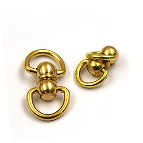 KONTONTY 10 Stück Messing Wirbel Verbindungsstück Handtasche Zubehör Set Größe S Golden KONTONTY 10 Stück Messing Wirbel Verbindungsstück Handtasche Zubehör Set Größe S Golden von KONTONTY
