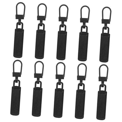 KONTONTY 10 Teiliges Reißverschlussschieber Reparaturset Aus Metall Für Jacken Koffer Und Rucksäcke Ersatz Zipper Pulls Verschiedenen Größen von KONTONTY