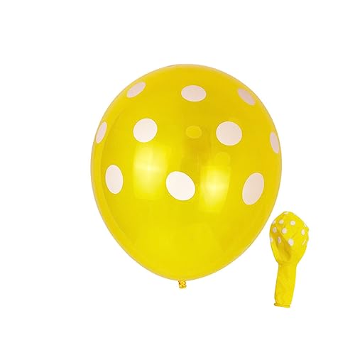 KONTONTY 100 Stück 12 Zoll Latexballons Polka Dot Aufblasbare Luftballons Gemischten Farben Für Hochzeit Geburtstag Und Party Dekoration Ideal Für Jede Feier von KONTONTY