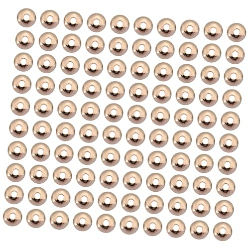 KONTONTY 1000 Stück Runde Abstandshalter Perlen Perlen Sets Zur Schmuckherstellung Runde Gummiartige DIY Abstandshalter Perlen Charm Kit Perlen Für Die Schmuckherstellung Charm von KONTONTY