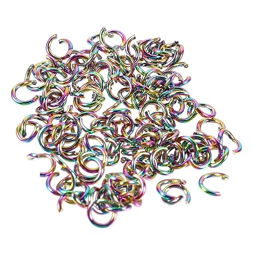 KONTONTY 100St Verbindungsring Anhänger springen Schließe Schlüsselband Biegering für DIY edelstahlring schmuck machen Schmuckreparatur Sprungring selber machen Schmuckring Rostfreier Stahl von KONTONTY