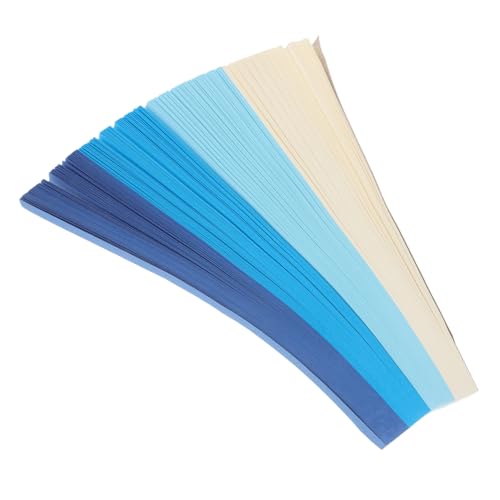 KONTONTY 1080 Stk Origami Sternfaltpapier Stern Aus Papier Diy-stern Sterne Pastellpapier Sternstreifen Aus Papier Papierstreifen Zum Basteln Sternpapierstreifen Blue von KONTONTY