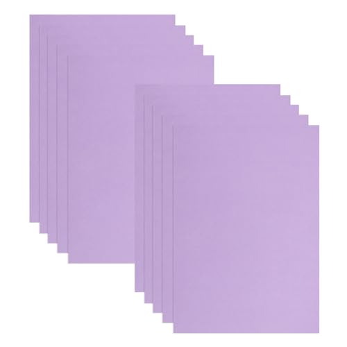 KONTONTY 10St Kartenvorrat kartenpapier papier für karten dickes Baupapier Halloween-Karton Lagerpapier weihnachtskarton papier Weihnachtsfarben aus Tonpapier farbige Pappe Violett von KONTONTY