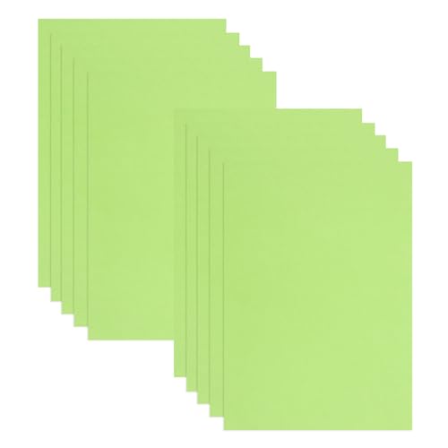 KONTONTY 10St Kartenvorrat kartonpapier dickes papier dekorativer Karton Kartenpapier für die Kartenherstellung Karton aus farbigem Papier farbige Pappe Scrapbook-Papier Lagerpapier Green von KONTONTY