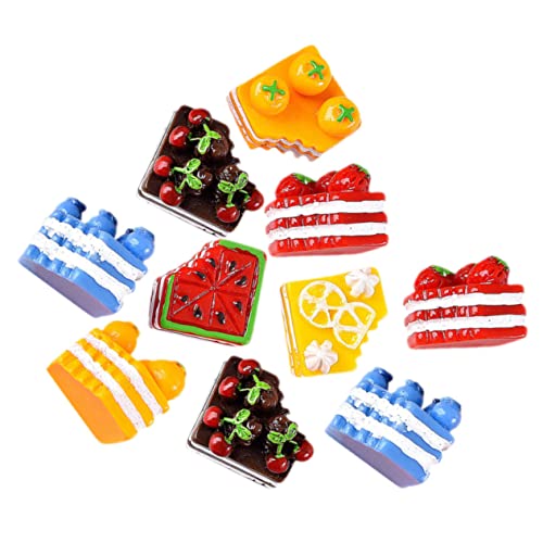 KONTONTY 10 Stücke Gefälschte Kuchen Modelle Miniatur Kuchen Verzierungen Für Puppe Kreative Pretend Spielzeug Mini Kuchen Set von KONTONTY