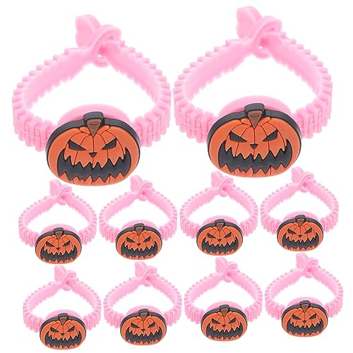 KONTONTY 10St Skelett Armband Süßes oder Saures-Armband Halloween-Partyzubehör Halloween-Armband kinderkostüme halloween kinderkostum halloween Kinderarmbänder Halloween-Armbänder PVC von KONTONTY