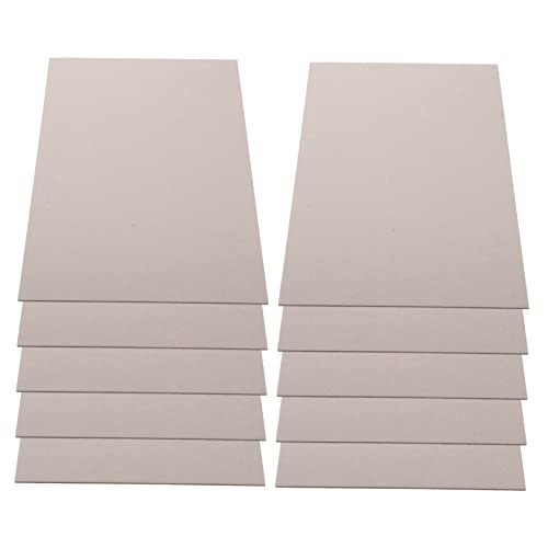 KONTONTY 10st Karton Kunstpapier Für Weiße Tafel Whiteboard Für Bastelpapier Scrapbooking-spanplatte Staffelei Faserplatte Weißes Geschenkpapier Kinderkunst Light Grey von KONTONTY