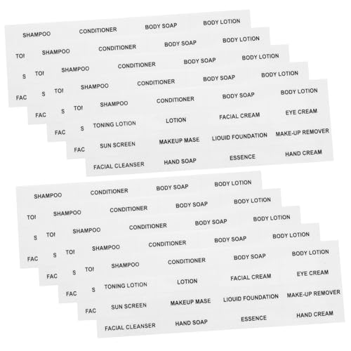 KONTONTY 10st Wasserfeste Flaschenetiketten Aufkleber Für Hautpflegeprodukte Seifenetiketten Für Flaschen Selbstklebende Etikettenaufkleber Aufkleber Für Make-up-etiketten Pvc Selbstklebend von KONTONTY