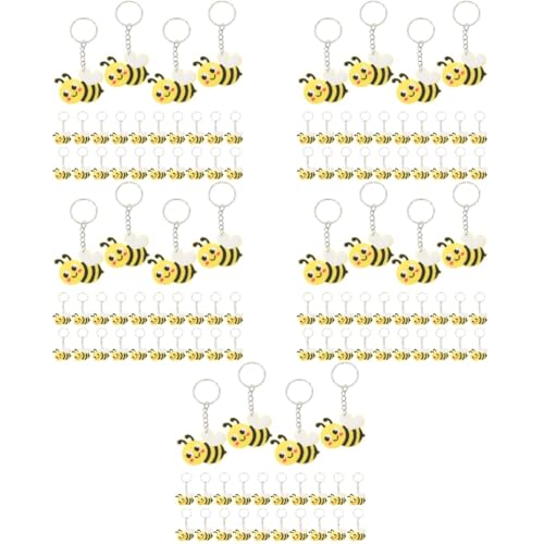 KONTONTY 120 Stk Biene Schlüsselanhänger Bienenstock Dekor fob bienen bienen zubehör Schlüsselanhänger für Autoschlüssel für kinder Cartoon-Bienen-Schlüsselanhänger PVC von KONTONTY