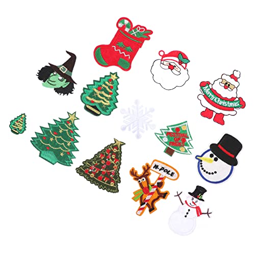 KONTONTY Weihnachts-schneeflocke-schneemann-stickerei-patches Kleidungsstück-patches Zum Nähen von KONTONTY