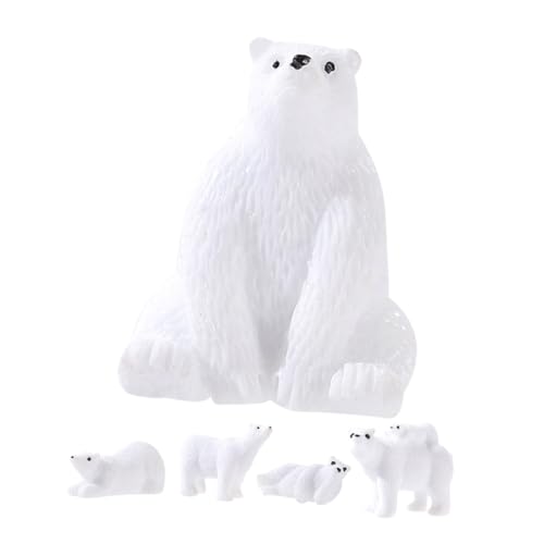KONTONTY 15 Stück Eisbär-Ornamente für arktische Tiere Polartierdekorationen Polartierfiguren Ozeantiere Eisbär-Figuren Spielzeugtiere Eisbären-Partygeschenke Harz Weiß KONTONTY 15 Stück Eisbär-Ornamente für arktische Tiere Polartierdekorationen Polartierfiguren Ozeantiere Eisbär-Figuren Spielzeugtiere Eisbären-Partygeschenke Harz Weiß von KONTONTY