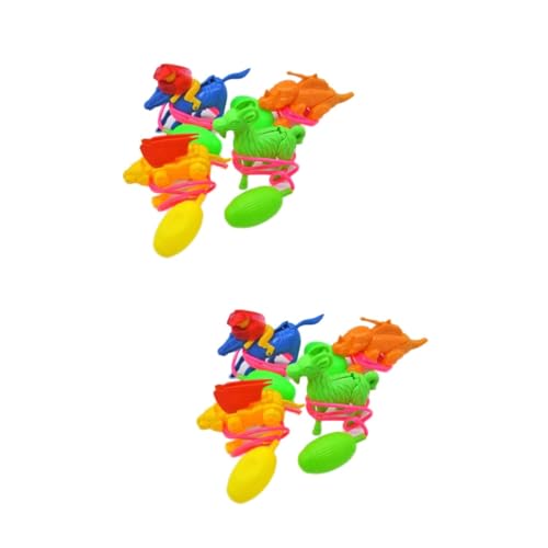 KONTONTY 16 Stk Luftdruckspringender Frosch Luftdrucksprungpferd Lernspielzeug Für Kinder Kinderspielzeug Pferd Springendes Spielzeug Gefälligkeiten Zum Kindertag Tierisches Springen Pvc von KONTONTY