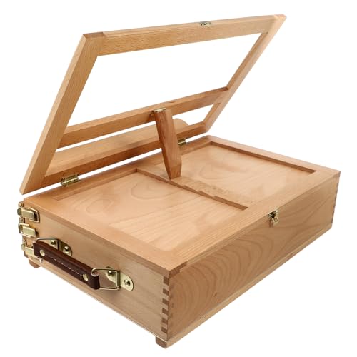 KONTONTY 1pc Holz Tabletop Display Rack Schubladen Skizzieren Staffelei Für Jungen Und Mädchen Erwachsene von KONTONTY