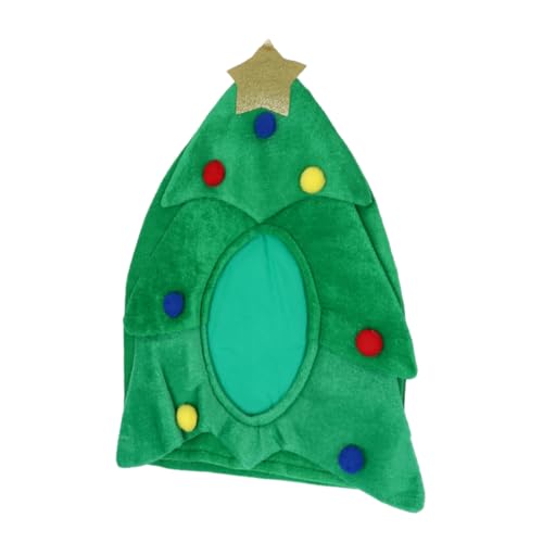 KONTONTY 1stk Dekorativer Hut Karnevalspartyhut Weihnachtsparty-requisite Hut Christbaumspitze Weihnachtskostüme Hut Weihnachtsbaum-hut- Weihnachtskopfschmuck Bequemer Hut Green Stoff von KONTONTY