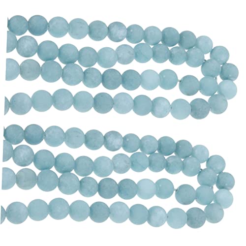 KONTONTY 2 Aquamarinperlen wheinatsgeschenke gemstone beads Schmuckherstellungszubehör DIY Schmuckherstellung raumdeko verschiedene Perlen Hornperlen Schmuckperlen Charms-Perlen Naturstein von KONTONTY