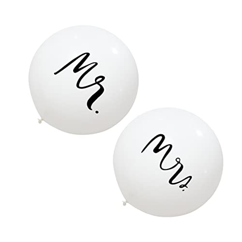 KONTONTY 36 Zoll Latexballons 2er Set Dekoration Latexballons Für Hochzeit Valentinstag Party Ballon von KONTONTY