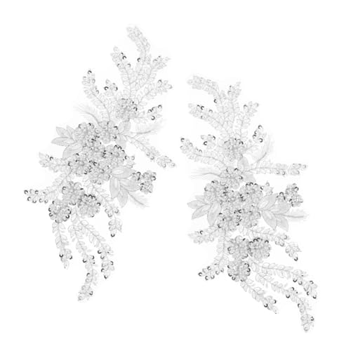 KONTONTY 2 Stück Stickerei Spitzenapplikationen Stickerei-Blumenapplikation Blumensticker Spitzen Applikationen Blumenapplikationen aufnähen Stickereien Spitzen Applikationen Polyester Weiß KONTONTY 2 Stück Stickerei Spitzenapplikationen Stickerei-Blumenapplikation Blumensticker Spitzen Applikationen Blumenapplikationen aufnähen Stickereien Spitzen Applikationen Polyester Weiß von KONTONTY