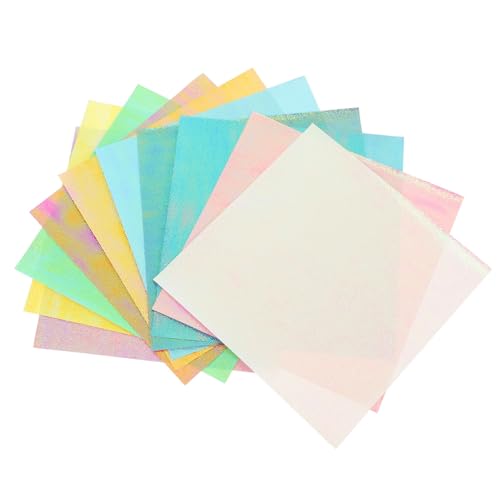 KONTONTY Handgefertigtes Origami-papier-set 15 Cm Große Quadrate Buntes Seidenpapier Für Kinder Anfänger Und Erwachsene Zum Basteln von KONTONTY