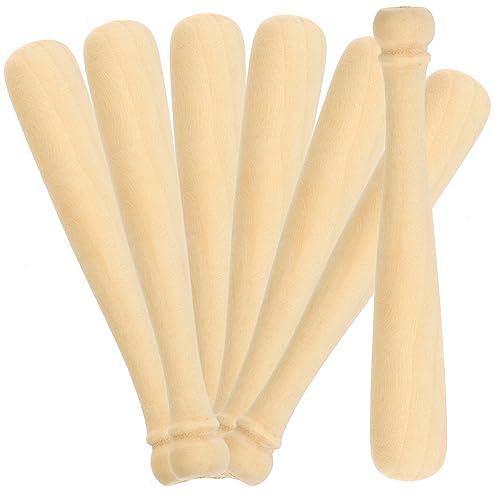 KONTONTY 20St Mini-Baseballschläger basteln für bastelmaterial für Baseball-Zubehör Baseballschläger selber machen Unvollendetes Baseballschläger-Handwerk Lotusbaum von KONTONTY