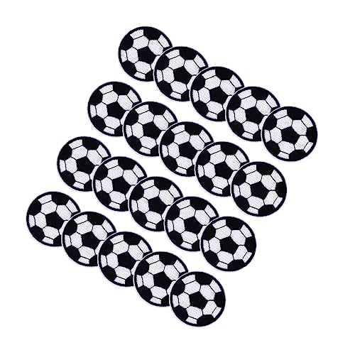 KONTONTY 20St Stoffpatch repair patch apfelding Fußball Patch Kleidung Flicken Applikationen zum Aufnähen bestickte Stoffaufnäher Stickerei-Stoffflicken Stickapplikationen aus Stoff von KONTONTY