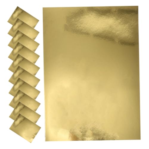 KONTONTY 20st Manueller Papierstau Verpackungseinlagen Für Den Versand Glitzer-konstruktionspapier Bonbonpapier Verpacken Scrapbook-papier Karte Korb Sammelalbum Packpapier Golden von KONTONTY