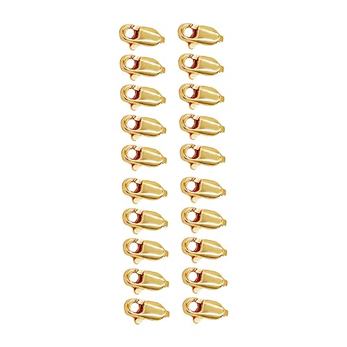 KONTONTY 20st Schmuck Karabinerverschluss Schlüsselband Drehverschluss Stapler Kleine Kette Großer Karabinerverschluss Kleiner Karabinerverschluss Hummerhaken Golden Vergoldetes Kupfer von KONTONTY