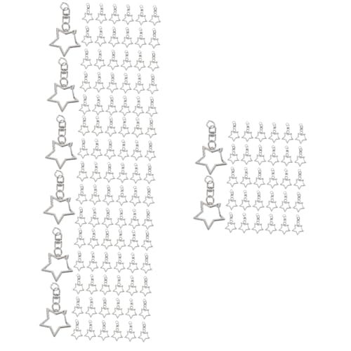 KONTONTY 240 Stk Pentagramm Schlüsselanhänger kreative hängende Schnalle Verschlüsse Schlüsselbund Schlüsselringe Lanyard Schlüsselanhänger schnappt Schnallen für Schlüsselanhänger von KONTONTY