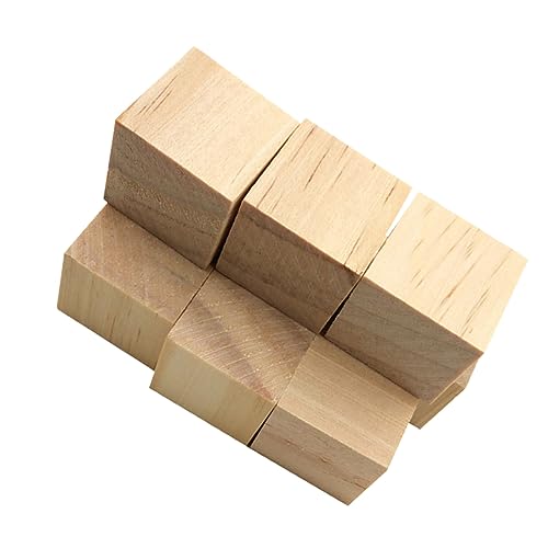 KONTONTY 24St Bastelwürfel bastelmaterial bastel materialien genschenkideen holzbausatz holzstücke holzkit Holzblöcke Würfel selber machen quadratischer Holzblock kleiner Block Protokoll von KONTONTY