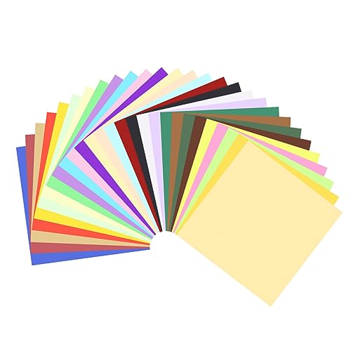 KONTONTY 250 Stück Papierfalten bastelmaterial für bastelsets für Schneidepapier Pastellpapier farbiges Kopierpapier papierhandtücher Origamil-Papier farbiges Papier von KONTONTY