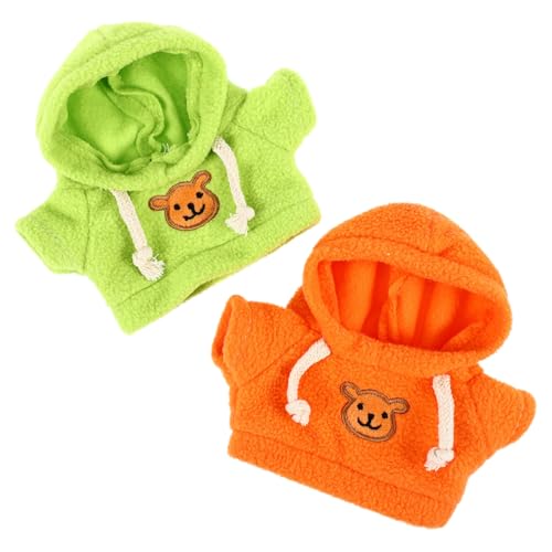 KONTONTY 2St Plüschbärenkleidung Tier-Hoodie Puppenkleidung ausgestopft Kuscheltier Kleidung Teddybärkleidung Spielzeug zarter Puppen-Hoodie verschleißfeste Puppenversorgung Stoff von KONTONTY