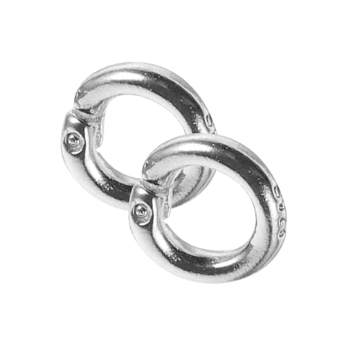 KONTONTY 2St Schmuck-Verbindungsring Schlüsselbund Haken silberne Halskettenkette Ringe silver rings Schmuckherstellungszubehör Halskette Spaltring Halskette Reparatur Biegering s925 Silber von KONTONTY