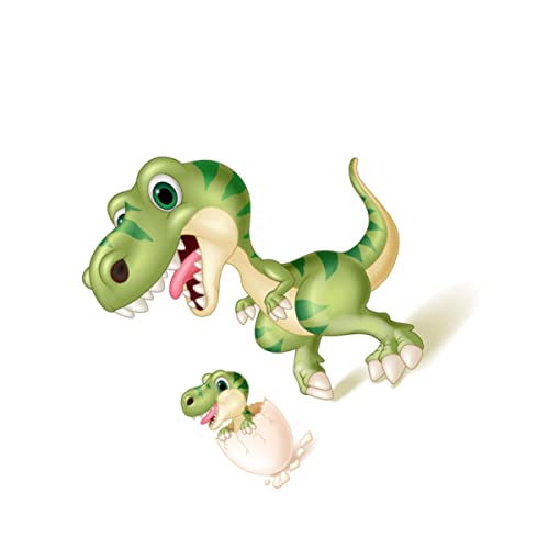 KONTONTY 2St bedrucktes Accessoire kinderkleider kinderkleidung aufbügelflicken fashing costume bügelei dinosaur costume bügeln Kleidungsaufkleber Kostümzubehör Füllpflaster Green von KONTONTY