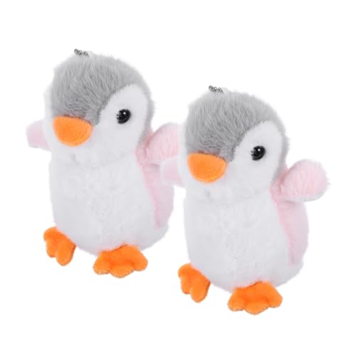 KONTONTY 2er Set üsch Pinguin Schlüsselanhänger üßes Pinguin Stofftier Anhänger Für Taschen Dekoration Niedliche Pinguin Figur Als Für Freunde Und Familie von KONTONTY