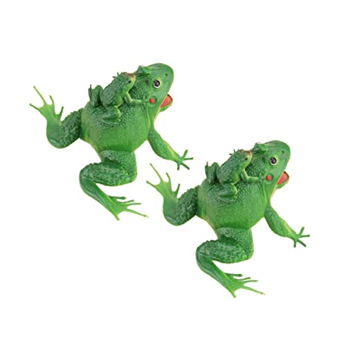 KONTONTY 2st Froschspielzeug Für Und Kind Mini-spielzeug Tierspielzeug Miniaturen Action-figuren-spielzeug Kinderspielzeug Desktop-spielzeug Miniaturfigur Grünes Spielzeug Green Pvc von KONTONTY