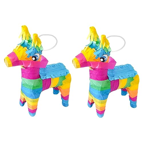 KONTONTY 2st Piñata Handgefertigte Pinata Aus Papier Babygeschenke Pinata-kinder Mexikanisches Dekor Massenspielzeug Fiesta-geburtstagszubehör Brautdusche Pinata Hängendes Pinata-dekor Abs von KONTONTY