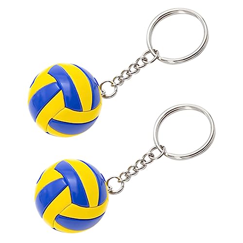 KONTONTY 2st Volleyball-modellspielzeug Exquisiter Volleyball-schlüsselanhänger Auto Schlüsselanhänger Schläger Schlüsselanhänger Kinder-volleyball-schlüsselanhänger Spielzeuge von KONTONTY