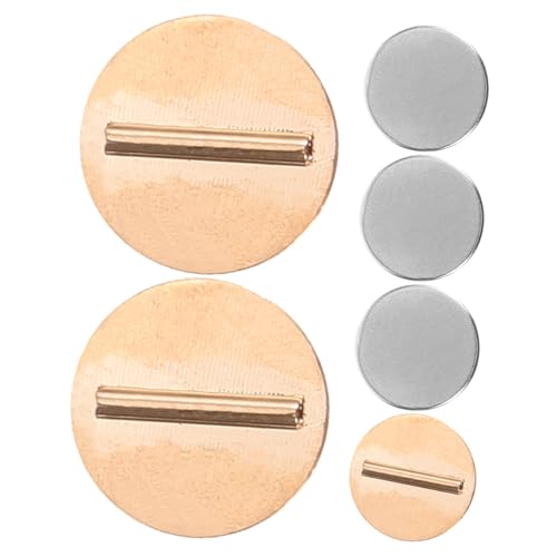 KONTONTY 3 Paare Sicherheitsmagnetknöpfe Magnetische Broschennadeln Magnetischer Broschennadelhalter Magnet-mini-pin-konverter Broschennadelhalter Für Kleidung Brosche Liefern Metall Golden von KONTONTY