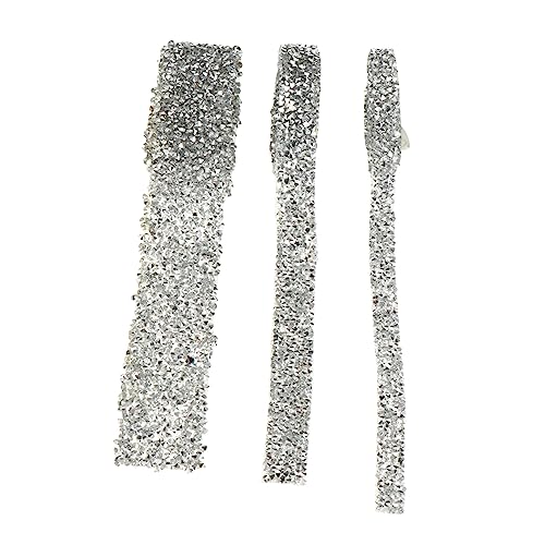 KONTONTY 3 Rollen Kristall Strass Wraps Hot Melt Tape Für Hochzeit Party Trim Mesh Gürtel von KONTONTY