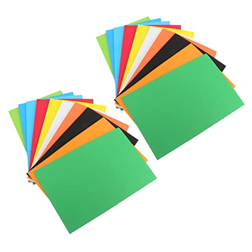 KONTONTY 30 Blätter Farbiges Schwammpapier Diy-tool Kunstschaumpapier Diy Bastelschaumpapier A4-schaumpapier Bastelpapiere Selber Machen Buntes Diy Faltpapier Schaumstoff-buchstabe von KONTONTY