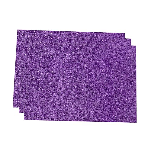 KONTONTY 30 Blatt funkelndes Glitzerpapier DIY Glitzerpapier schimmerndes Papier metallisches Kartonpapier Pastellpapier lila Papier Papierkarten selber machen Glitzerpapier für DIY Violett von KONTONTY