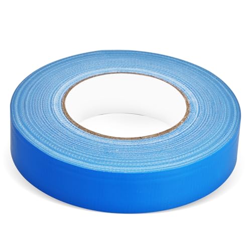 KONTONTY 30mm x 50m Blaues Wasserdichtes Gewebeband Hochleistungs Duct Tape Für Reparaturen Verstärktes Klebeband Für Innen Und Außeneinsatz Ideal Für Teppich Maler Und von KONTONTY