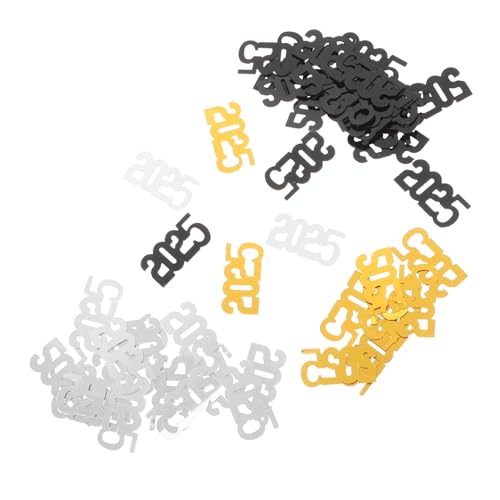 KONTONTY 3Er-Pack Neujahrskonfetti -Pailletten Silvester Tischläufer Konfetti für den Abschluss Frohes neues Jahr-Party Abschlusssaison Dekoration goldenes Konfetti Papier KONTONTY 3Er-Pack Neujahrskonfetti -Pailletten Silvester Tischläufer Konfetti für den Abschluss Frohes neues Jahr-Party Abschlusssaison Dekoration goldenes Konfetti Papier von KONTONTY